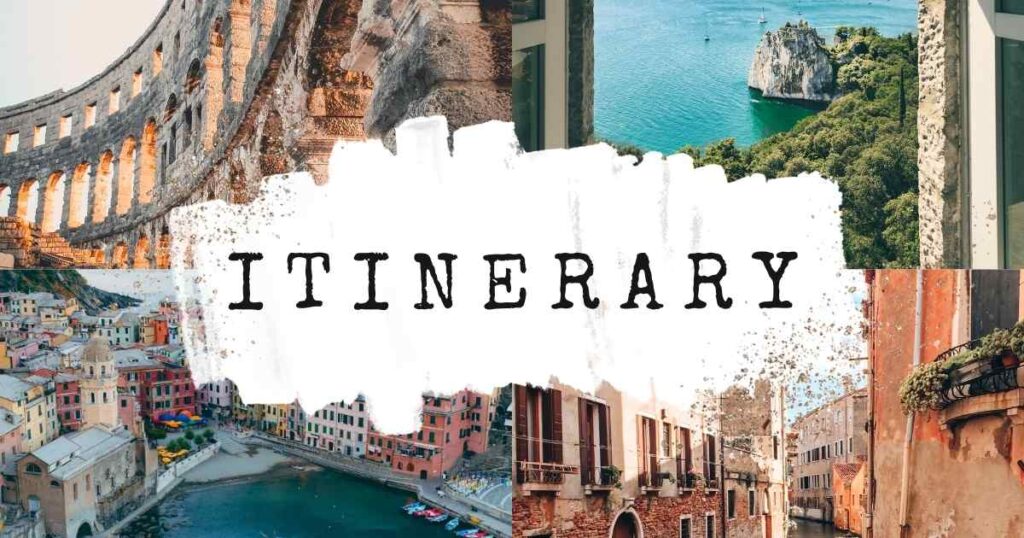 Itinerary + The Italian Dream